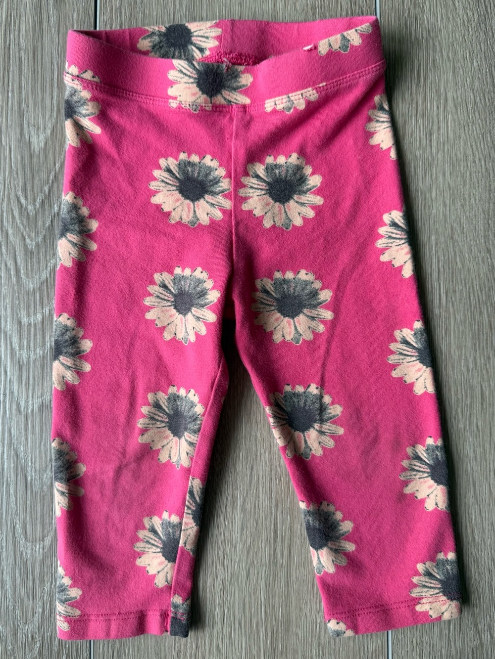 Spotted Zebra Pink Daisy Leggings Girls 2T